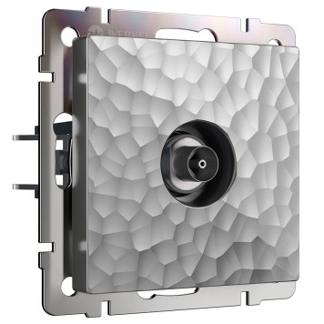 ТВ-розетка оконечная Werkel Hammer серебряный W1283006