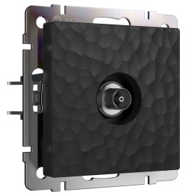 ТВ-розетка оконечная Werkel Hammer черный W1283008