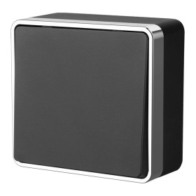 Выключатель 1-клавишный Werkel Gallant черный/хром W5010035