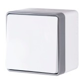Выключатель 1-клавишный влагозащищенный Werkel Gallant белый W5010201