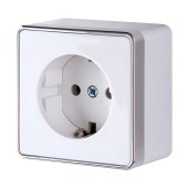 Розетка с заземлением Werkel Gallant белый W5071001