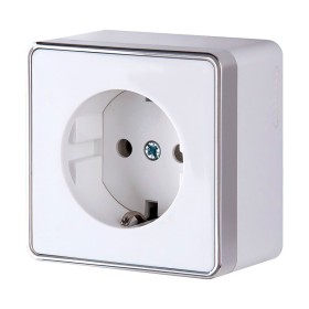 Розетка с заземлением Werkel Gallant белый W5071001