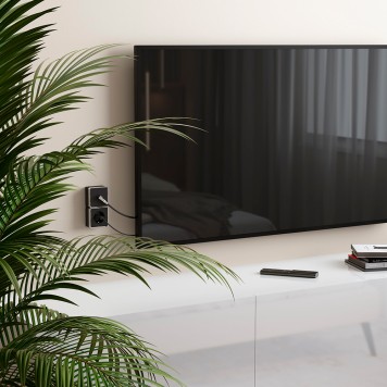 ТВ-розетка оконечная Werkel Gallant черный/хром W5083035-2