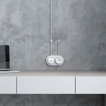 Втулка для вывода кабеля из стены Werkel белый W6421101-2