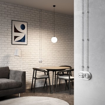 Изоляторы Werkel Vintage белый матовый W6433401-1