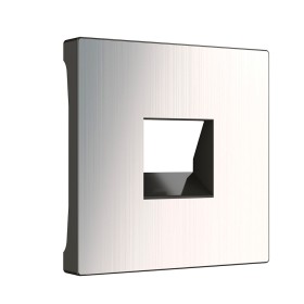 Накладка для телефонной и компьютерной розетки Werkel RJ-11/RJ-45 глянцевый никель WL02-RJ-CP