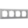 Рамка на 4 поста Werkel матовый хром WL07-Frame-04 Matte Chrome