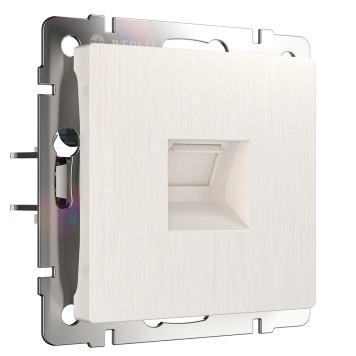 Розетка телефонная Werkel RJ-11 перламутровый рифленый WL13-RJ-11