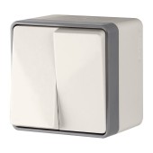 Выключатель 2-клавишный влагозащищенный Werkel Gallant слоновая кость WL15-03-02 Ivory