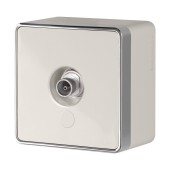 ТВ-розетка оконечная Werkel Gallant слоновая кость WL15-21-01 Ivory