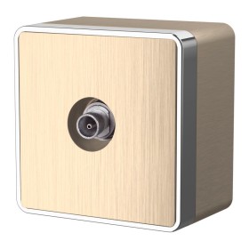 ТВ-розетка оконечная Werkel Gallant шампань рифленый WL15-21-01