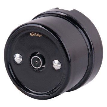 ТВ-розетка оконечная Werkel черный WL18-02-05 Black