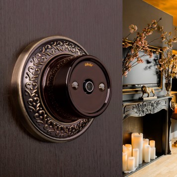 ТВ-розетка оконечная Werkel коричневый WL18-02-05 Brown-1