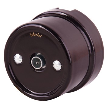 ТВ-розетка оконечная Werkel коричневый WL18-02-05 Brown