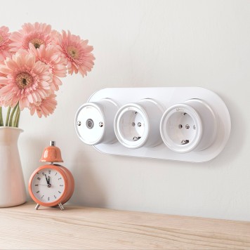 ТВ-розетка оконечная Werkel белая WL18-02-05 White-1