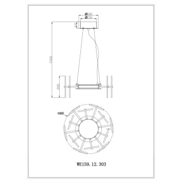 Люстра Wertmark Nicola WE159.12.303-1