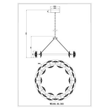 Люстра Wertmark Pamela WE160.30.303-1