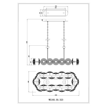 Люстра Wertmark Pamela WE160.30.323-1