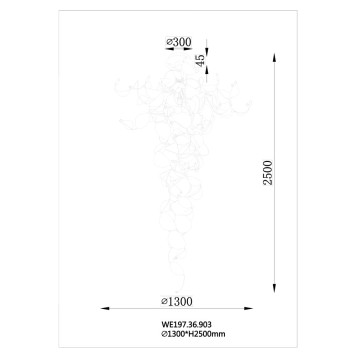 Светильник потолочный Wertmark Alessandra WE197.36.903-1