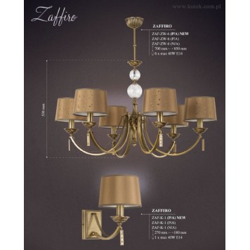 Бра Kutek Zaffiro ZAF-K-1(P/A)NEW-1