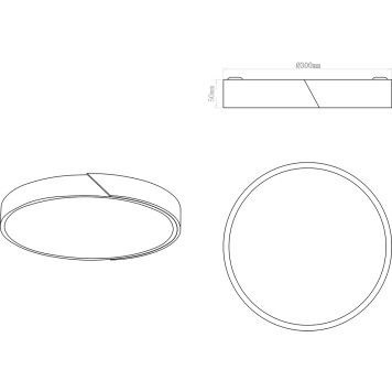 Светильник настенно-потолочный Zortes Alberro ZRS.01289.36-3