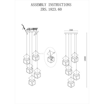 Люстра Zortes Ice Cube ZRS.1005.05-15