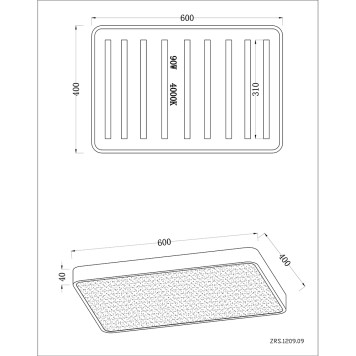 Светильник потолочный Zortes Monna ZRS.1209.09-14