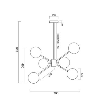 Люстра Zortes Ragy ZRS.1883.6-14