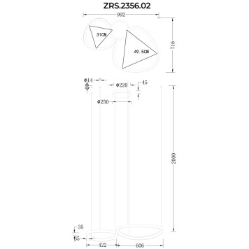 Люстра Zortes Innra ZRS.2356.02-1