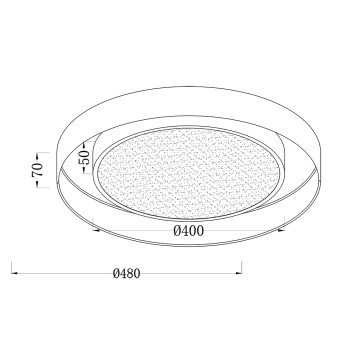 Светильник потолочный Zortes Bella ZRS.27510.05-14