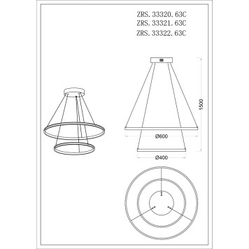 Люстра Zortes Ringolight ZRS.33320.63C-6
