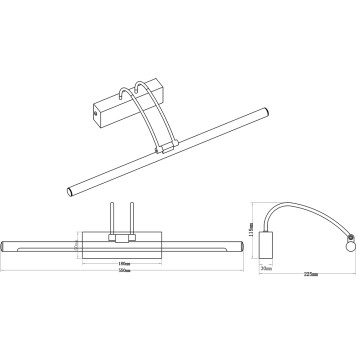 Подсветка для картины Zortes Maestro ZRS.64702.12-5