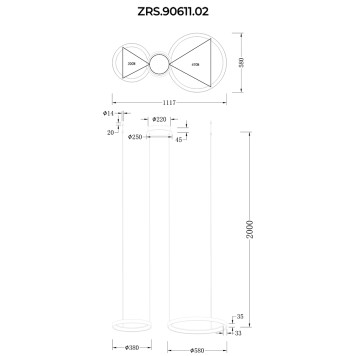 Люстра Zortes Innra ZRS.90611.02-8