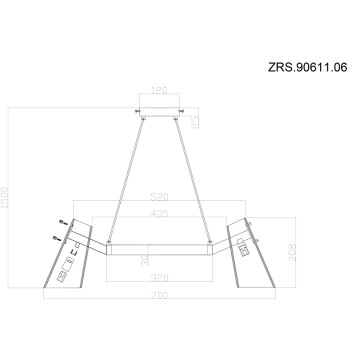 Люстра Zortes Dallas ZRS.90611.06-8