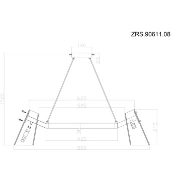 Люстра Zortes Dallas ZRS.90611.08-9